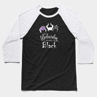 Wednesday Black Baseball T-Shirt